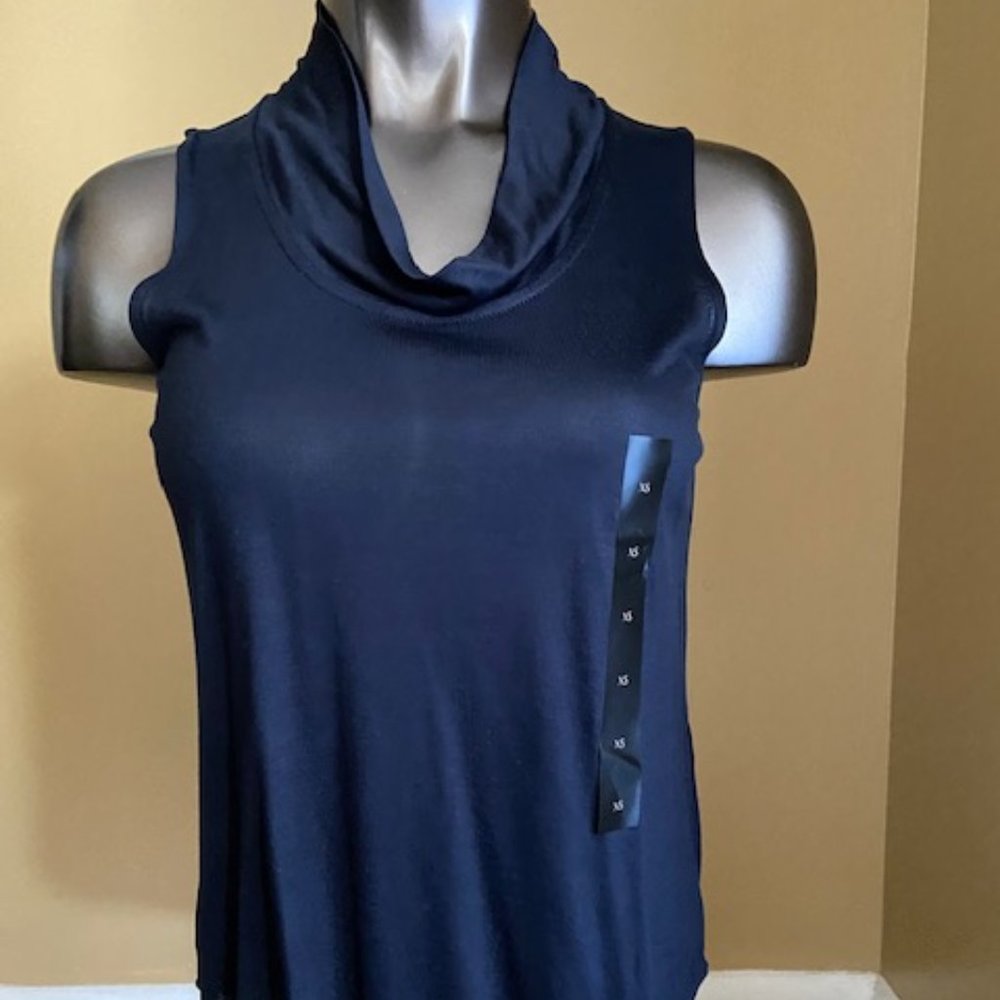 Banana Republic Sleeveless Top XS Navy Blue NEW